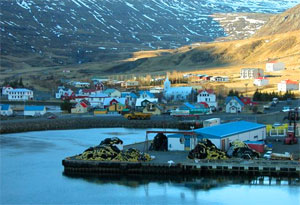 Seydisjordur, stadje in oosten van IJsland met 700 inwoners
